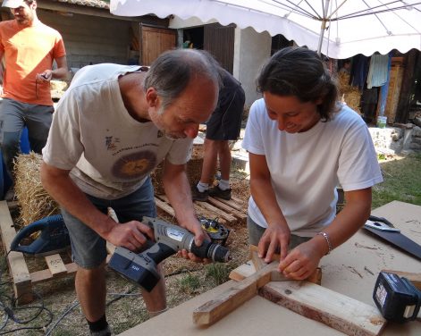 2017 – Sail sous Couzan (42) – Claude et Catherine – Stéphanie – Pose de botte et corps d’enduit – 13