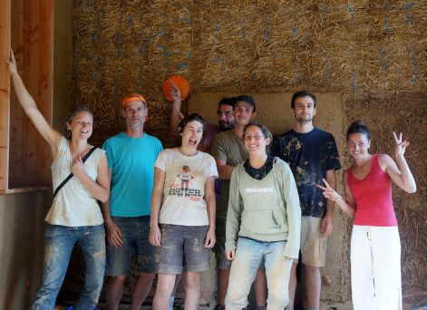 2017 – Sail sous Couzan (42) – Claude et Catherine – Stéphanie – Pose de botte et corps d’enduit – 20