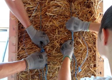 2017 – Sail sous Couzan (42) – Claude et Catherine – Stéphanie – Pose de botte et corps d’enduit – 3