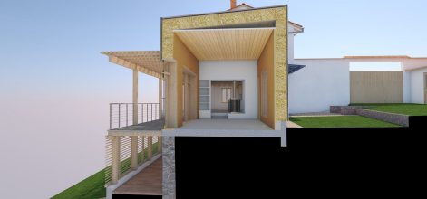 2017 – Sail sous Couzan – Claude – Stéphanie – Extension d’une maison en pisé, en bois terre paille – 1