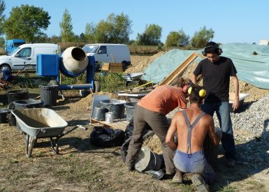 2011 – Lauzerville (31) – Natacha et Olivier – Christelle – Ossature + paille + corps d’enduit 8