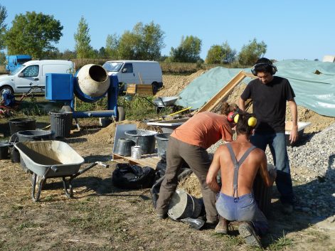 2011 – Lauzerville (31) – Natacha et Olivier – Christelle – Ossature + paille + corps d’enduit 8