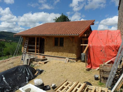 2011 – St Pierre-le-Vieux (71) – Jean-Claude – Christelle – corps d’enduit 1