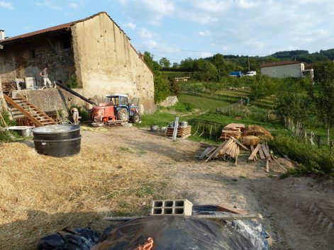 2011 – St Pierre-le-Vieux (71) – Jean-Claude – Christelle – corps d’enduit 3