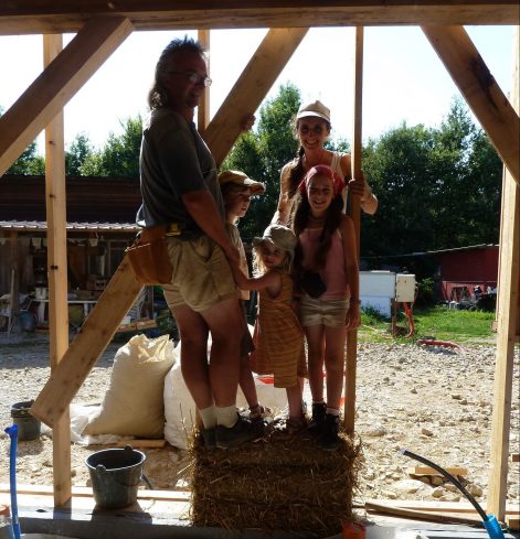 2012 – Attignat (01) – Muriel et Serge-Patrick – Christelle – Murs paille 3