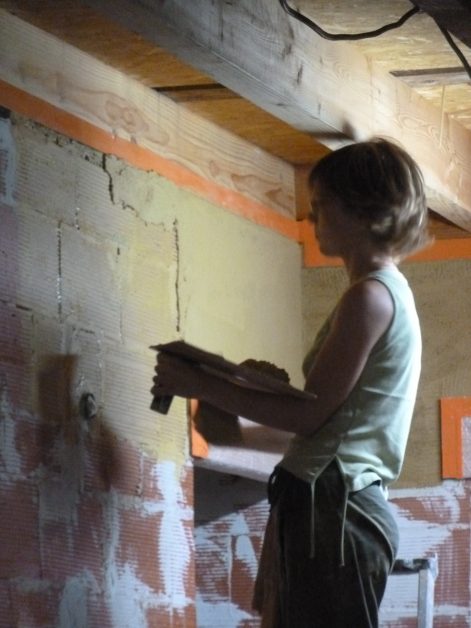 2013 – Camarès (12) – Séverine et Christophe – Christelle – Finitions terre intérieur + décos + échantillons 11