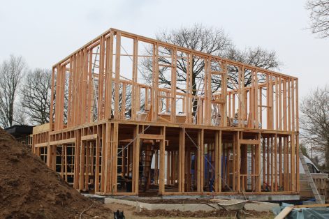 ossature bois chantier St-Péran