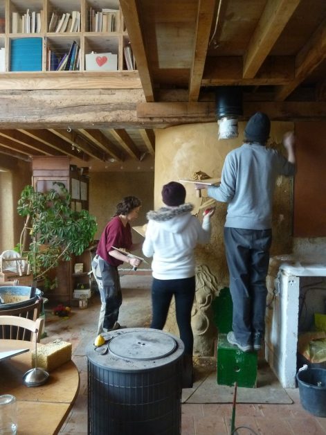 La Bazouge du Désert (35) – 2016 (Mars) – Marie et Hervé – Christelle – Enduits de finition intérieur3