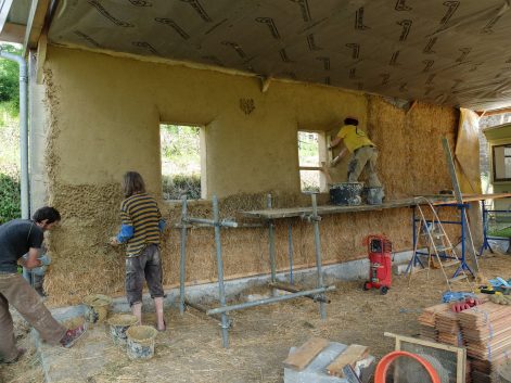 sance (12) – 2016 (juin) – Marie et Alain – Christelle – Paille et corps d’enduit 40