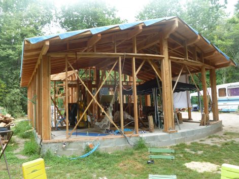 2017 – Dolus ) d’Oléron (17) – Morgane et Seb – Christelle – finitions intérieur terre 2