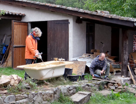 2017 – Sail sous Couzan (42) – Claude et Catherine – Stéphanie – Enduits de finition – 1