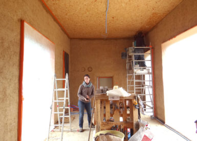 2017 – Sail sous Couzan (42) – Claude et Catherine – Stéphanie – Enduits de finition – 2