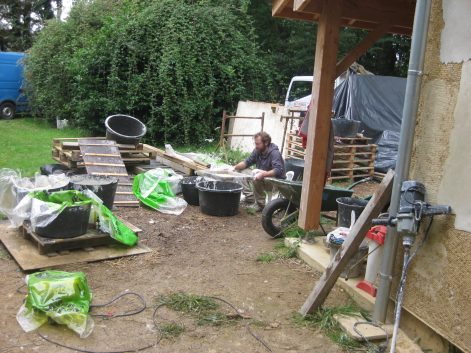 Elven (56)- 2017 (Août) – Anna et Guillaume – Christelle – enduits de finition intérieurs 4
