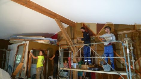 Dolus d’Oléron (17)- 2017 (Septembre) – Morgane et Seb – Christelle – enduits de finition intérieurs 10
