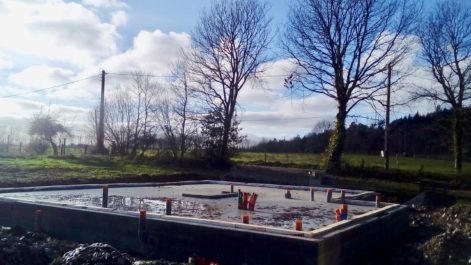 Dalle maison terre paille