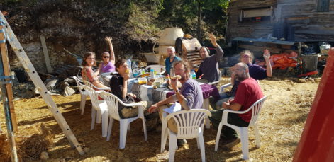 Le Vigan (46) – 2019 – Anne-Claire et Patrick – Christelle – paille et corps d’enduit – 09