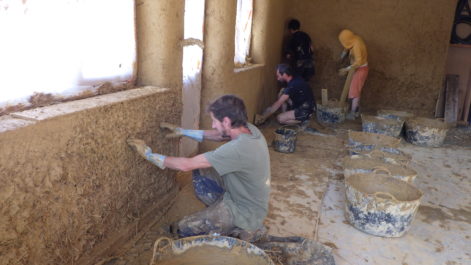 Crozon – 29 – 2020 – Marina & Thomas – Christelle – Paille et corps d’enduit intérieur – 18