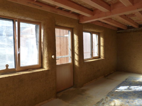 Crozon – 29 – 2020 – Marina & Thomas – Christelle – Paille et corps d’enduit intérieur – 20