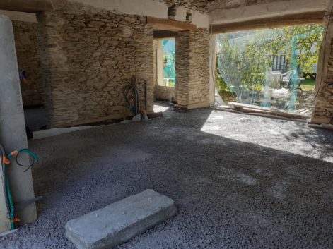 Dalle chaux pouzzolane