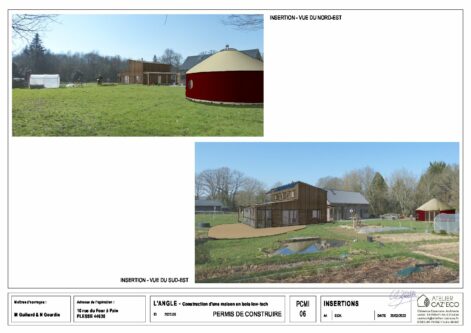 Maison bioclimatique en paille et terre