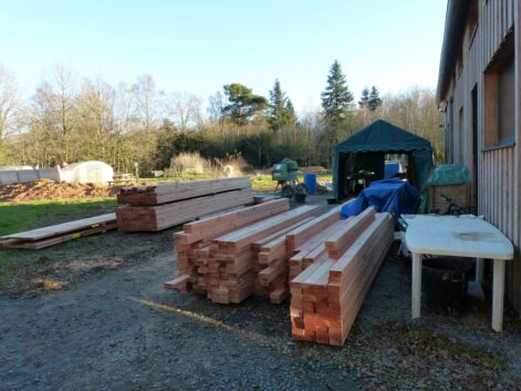 Préparation structure pour la paille