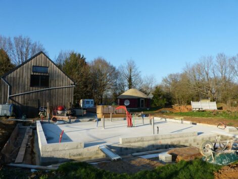 terrain pour construction paille chantier participatif