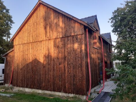 pignon en ITE paille