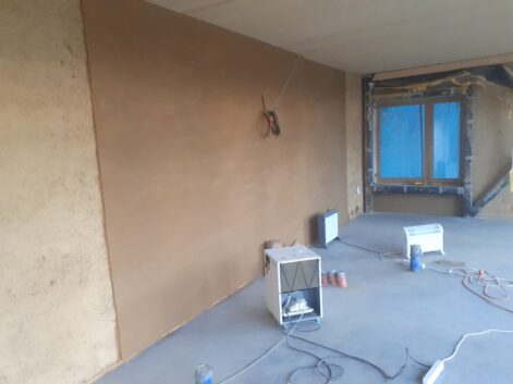 enduit de finition terre – paille porteuse