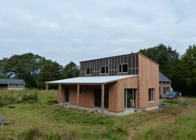 maison ossature bois paille